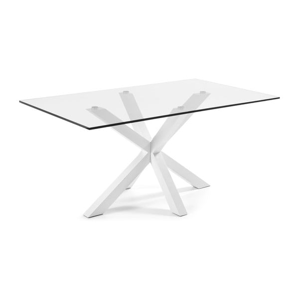 Biały stół jadalniany z białą podstawą La Forma Arya, 180x100 cm