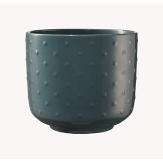 Ciemnozielona ceramiczna doniczka Big pots Baku, ø 13 cm