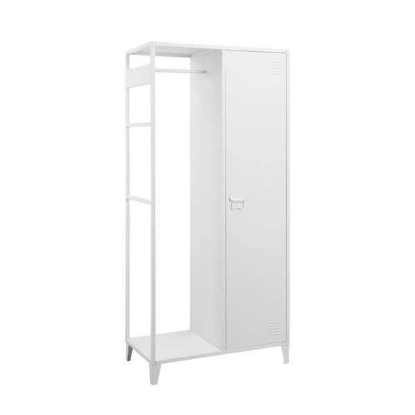 Biała metalowa szafa otwarta 80x175 cm Salino – Støraa-image-1