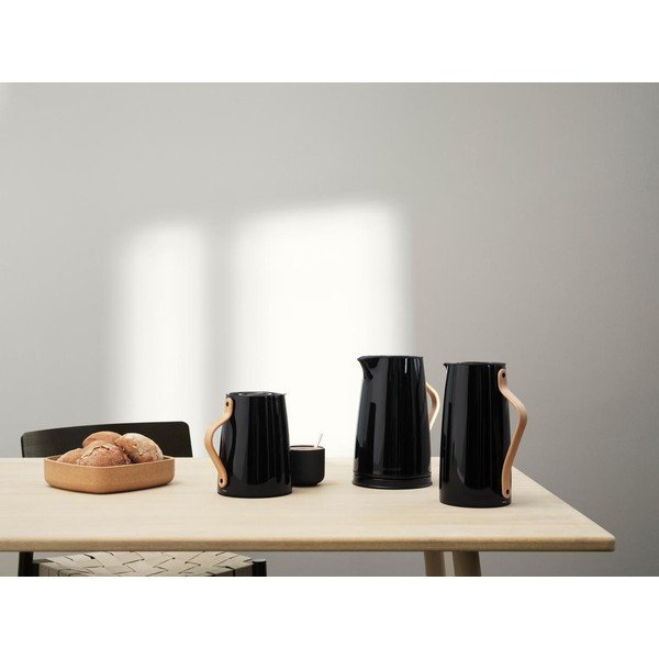Czarny czajnik elektryczny ze stali nierdzewnej 1,2 l Emma – Stelton-image-2