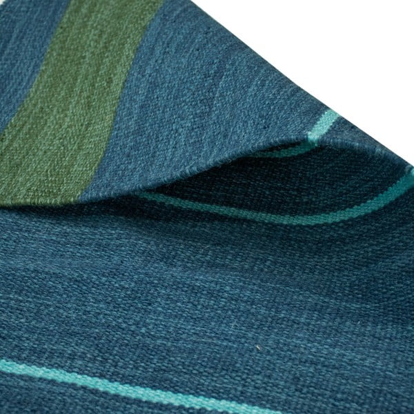 Ciemnoniebieski dwustronny zewnętrzny dywan z tworzywa z recyklingu Green Decore Marlin, 160x230 cm-image-4