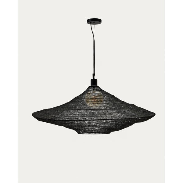 Czarna lampa wisząca ø 87 cm Makai – Kave Home-image-3