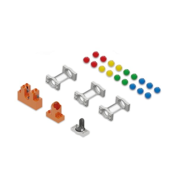 Zestaw dodatkowych elementów do budowy toru kulkowego Hubelino Elevator, 24 szt.-image-4