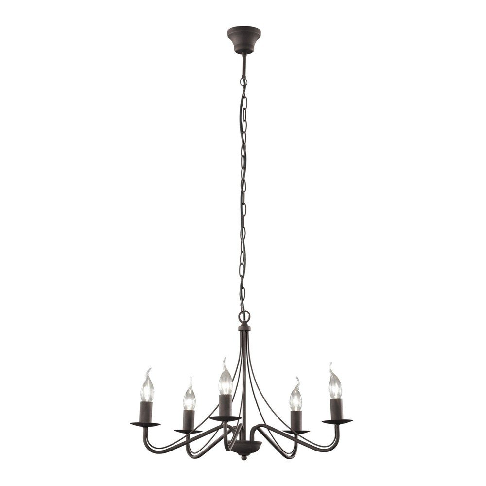 Metalowa lampa wisząca w kolorze brązu ø 55 cm Country – Reality
