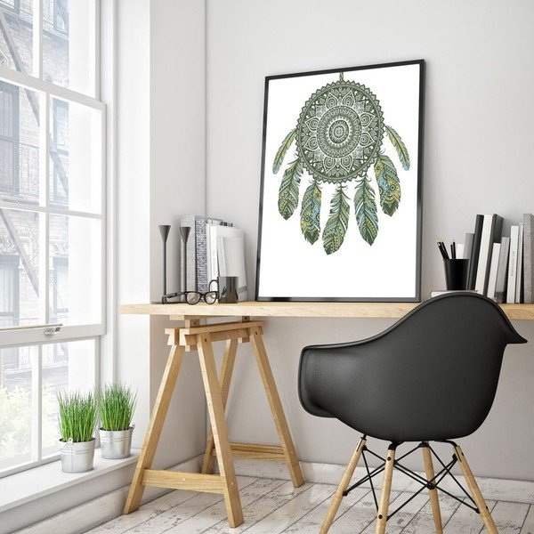 Plakat w drewnianej ramie Dreamcatcher, 38x28 cm-image-1