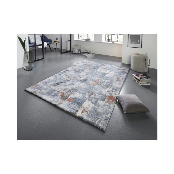 Niebiesko-kremowy dywan Elle Decoration Arty Miramas, 160x230 cm-image-1