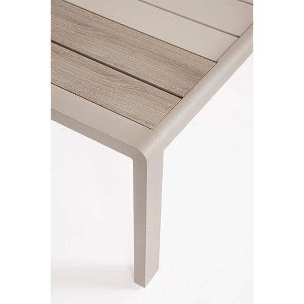 Beżowy aluminiowy zestaw mebli ogrodowych dla 5 osób Elna – Bizzotto-image-4