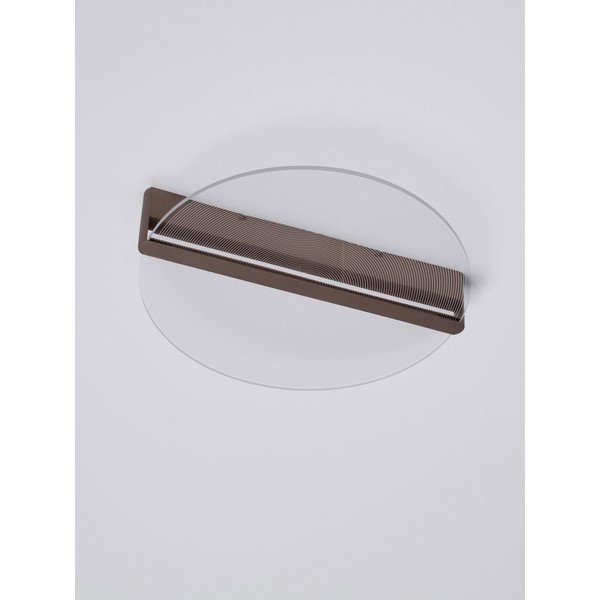 Brązowa aluminiowa lampa sufitowa LED ze ściemniaczem z kloszem ze szkła akrylowego Noah – Nova Luce-image-2