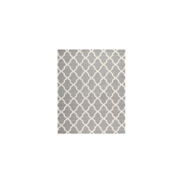 Dywan wełniany Ava Light Grey, 243x304 cm