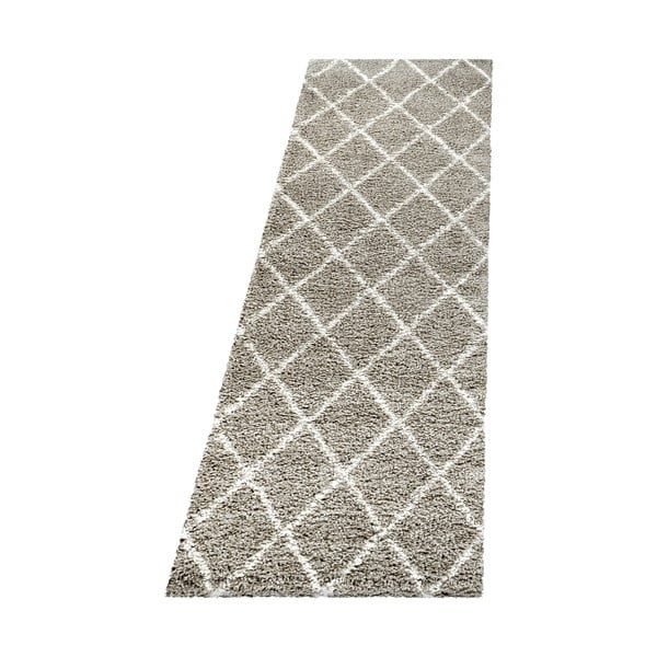 Jasnobrązowy chodnik 80x250 cm Alvor – Ayyildiz Carpets