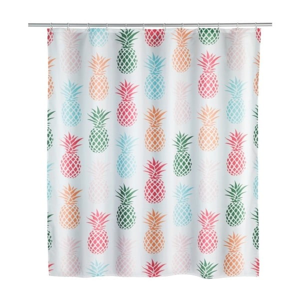 Zasłona prysznicowa Wenko Pineapple, 180x200 cm