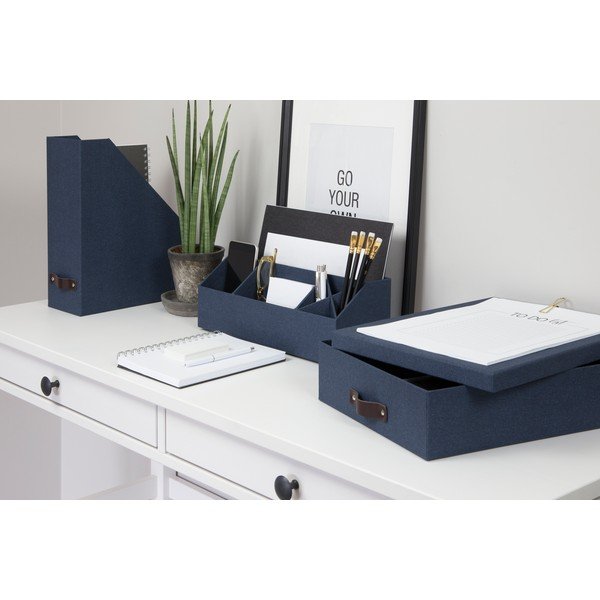 Niebieski organizer na dokumenty Bigso Box of Sweden Estelle-image-3