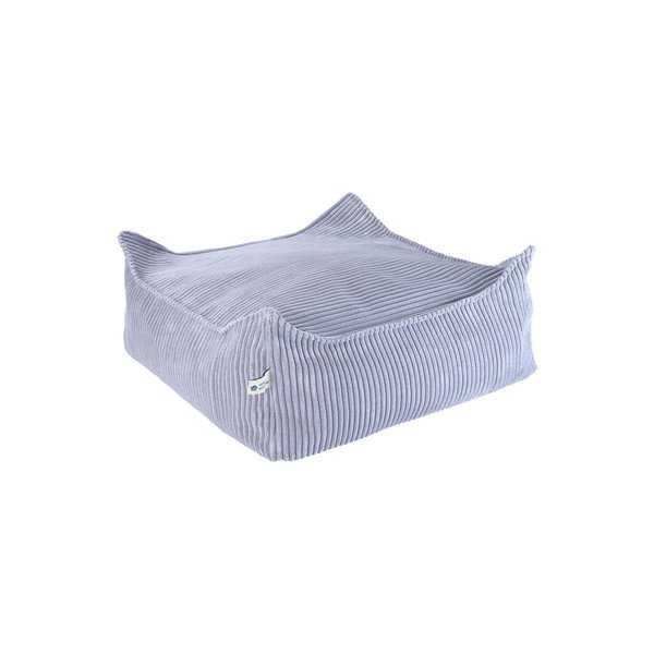 Niebieski sztruksowy dziecięcy worek do siedzenia Square – Wigiwama