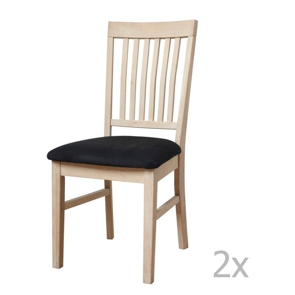 Zestaw 2 krzeseł dębowych Furnhouse Mette
