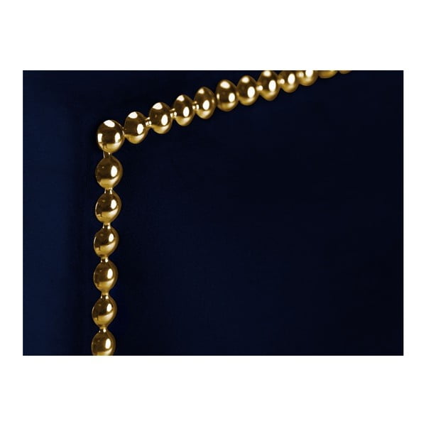 Granatowy zagłówek łóżka Mazzini Sofas Daisy, 160x120 cm-image-3