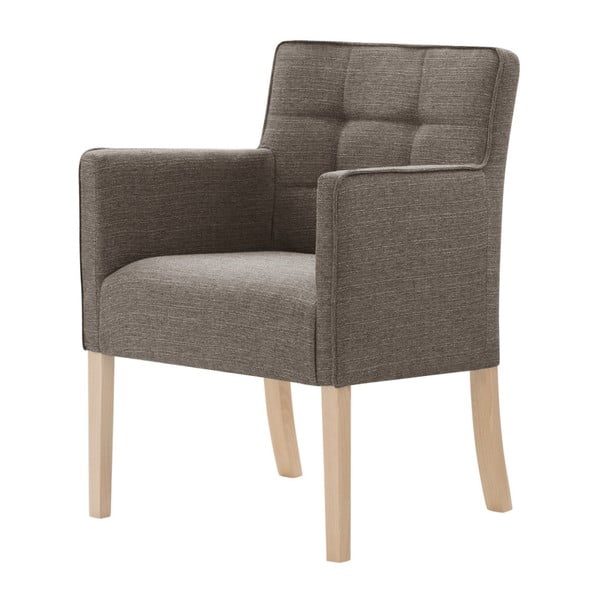 Kasztanowe krzesło z brązowymi nogami Ted Lapidus Maison Freesia