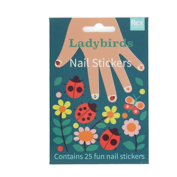 Zestaw kreatywny Ladybird – Nail stickers – Rex London-image-2