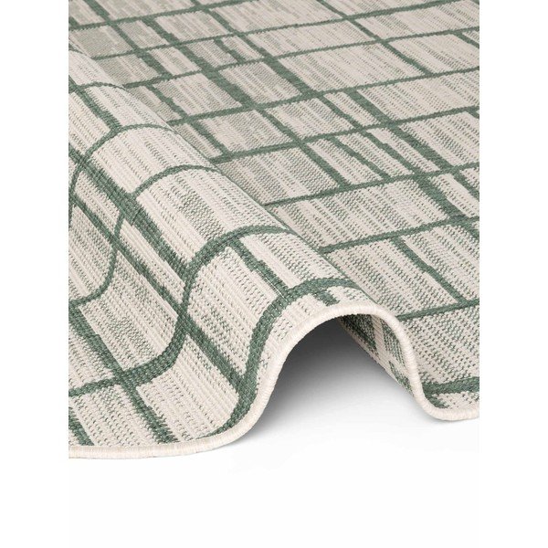 Zielony/kremowy okrągły dywan odpowiedni na zewnątrz ø 200 cm Haringey Crouch – Ted Baker-image-3