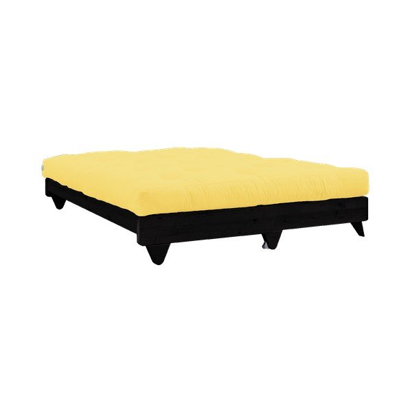 Sofa rozkładana z jasnożółtympokryciem Karup Design Fresh Black/Yellow-image-4