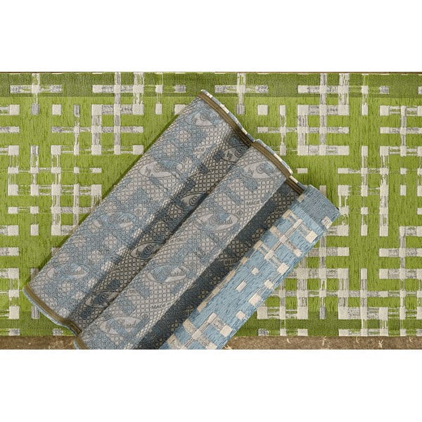 Brązowy chodnik odpowiedni do prania 55x240 cm Dama Fango – Floorita-image-2