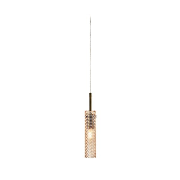 Szklana lampa wisząca w kolorze mosiądzu/w bursztynowym kolorze ø5x27,5 cm Vibia – Markslöjd