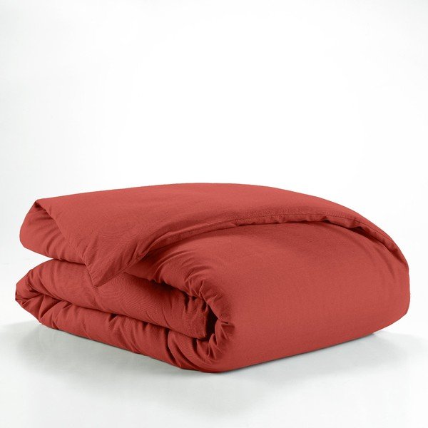 Ceglasta bawełniana poszwa na kołdrę jednoosobowa 140x200 cm Lina – douceur d'intérieur