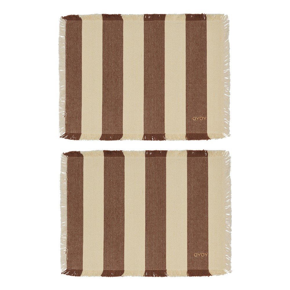Maty stołowe zestaw 2 szt. z bawełny organicznej 36x48 cm Toppu – OYOY Living Design