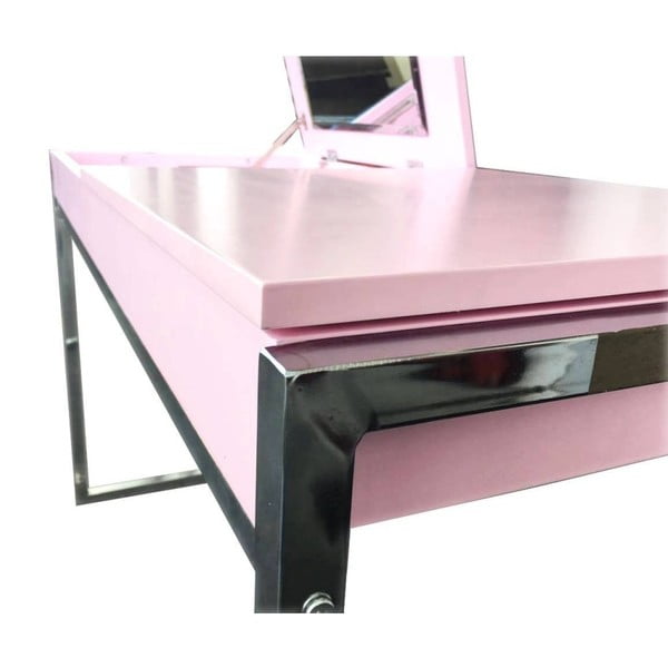 Różowe biurko dziecięce z lusterkiem SOB Pinky