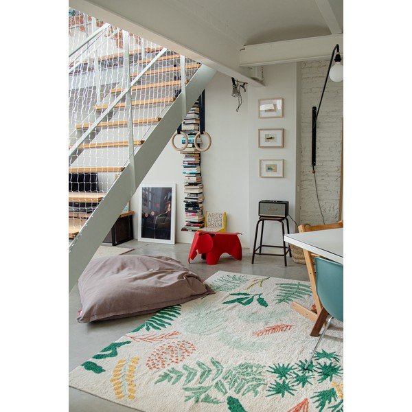 Bawełniany dywan dziecięcy tkany ręcznie odpowiedni do prania 170x240 cm Botanic Plants – Lorena Canals-image-4