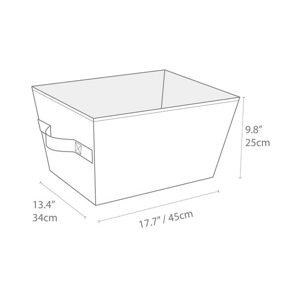 Tekstylny koszyk do przechowywania 34,5x45x25 cm Soft Storage – Bigso Box of Sweden-image-4