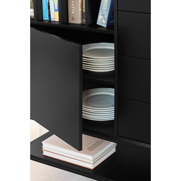 Czarna komoda 166x98x45 cm Platt – Teulat-image-3