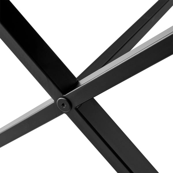 Czarny rozkładany stół z czarnym blatem 90x165 cm Meza – Hammel Furniture-image-2