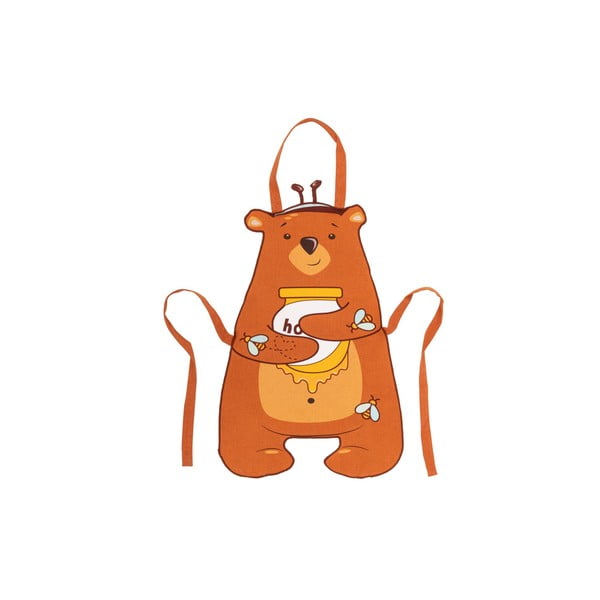 Fartuszek dziecięcy z bawełny z recyklingu Honey – Tiseco Home Studio