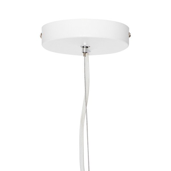 Biała wisząca lampa z żelaza Hübsch Carismo-image-2