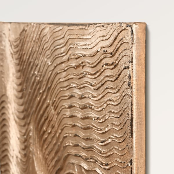 Ręcznie malowany obraz 88x118 cm Metallic Brown – Malerifabrikken-image-3