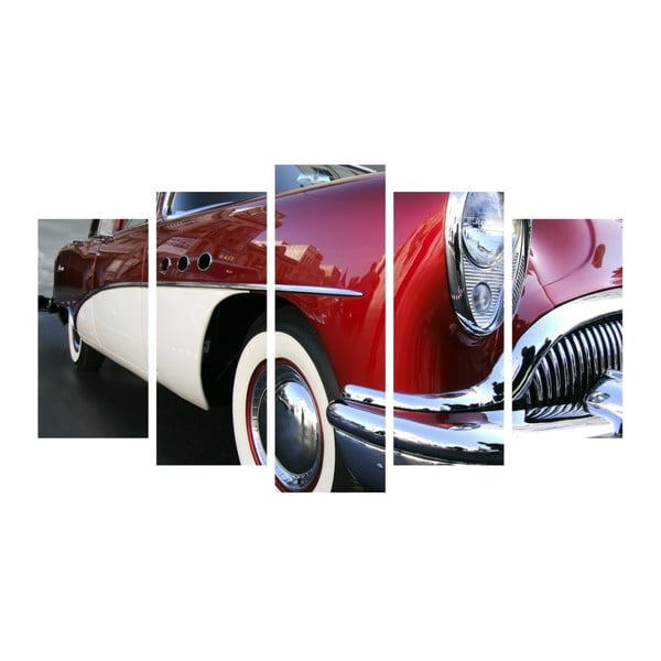 Obraz wieloczęściowy 3D Art Retro Vintage Car, 102x60 cm