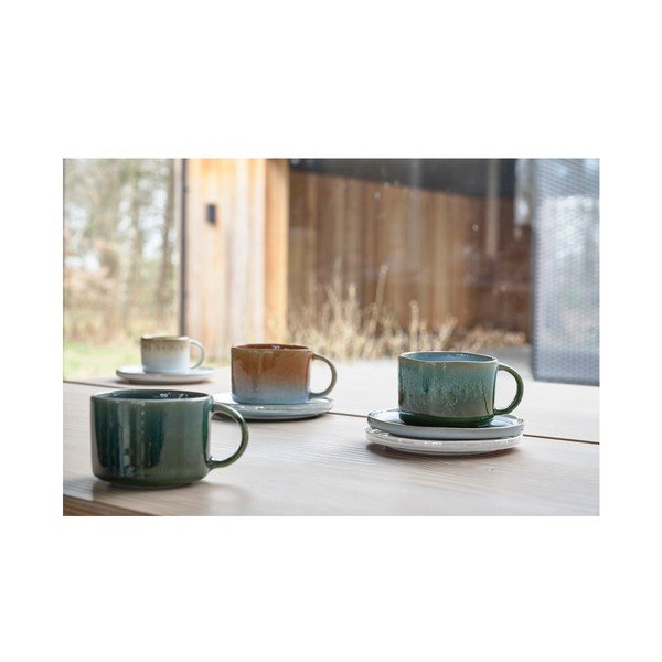 Pomarańczowe kamionkowe kubki na espresso zestaw 2 szt. 80 ml Styles – Villa Collection-image-3