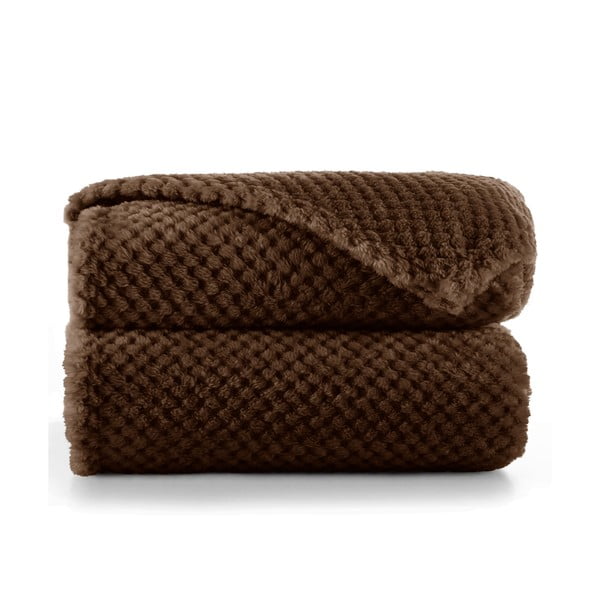 Brązowy koc z mikrowłókna DecoKing Henry, 220x240 cm-image-2