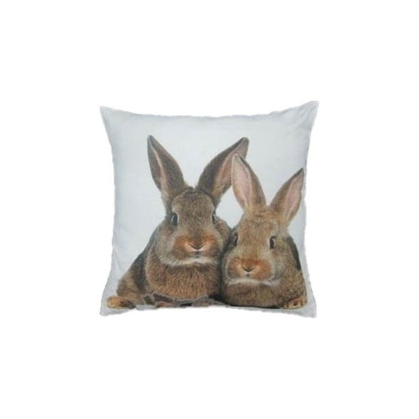 Poduszka Two Brown Rabbits 50x50 cm