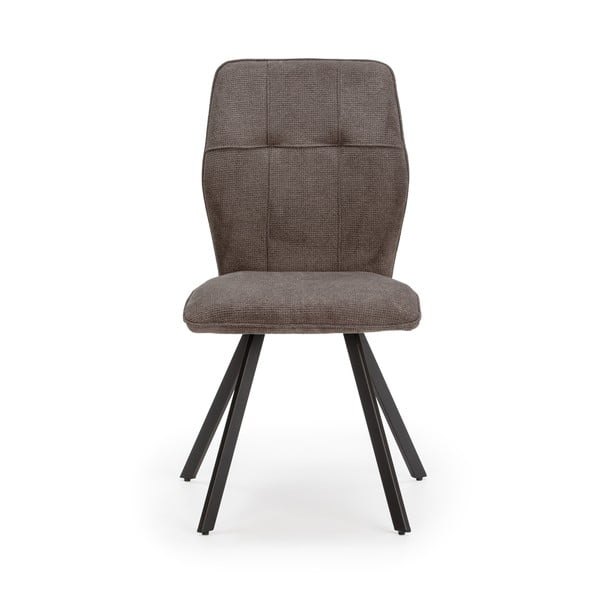 Ciemnoszare krzesła zestaw 4 szt. Mery – Marckeric