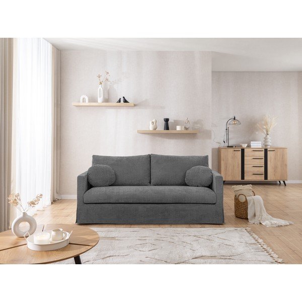 Ciemnoszara sofa 195 cm Paphos – Ropez-image-3