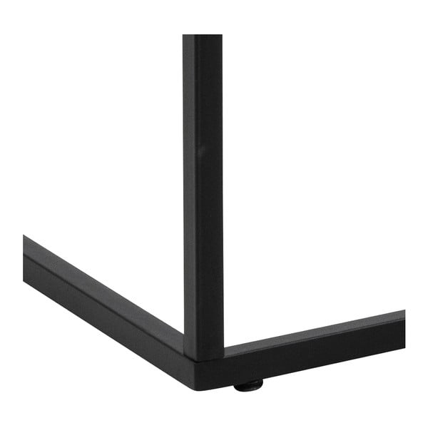 Biały stolik z blatem w dekorze marmuru 55x110 cm Barossa – Actona-image-4