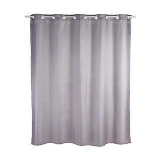 Szara zasłona prysznicowa Wenko Comfort Flex, 180x200 cm