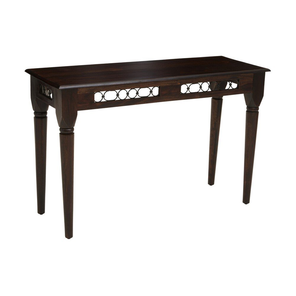 Konsola z litego drewna palisander w ciemnym naturalnym kolorze 45x120 cm Srina – Premier Housewares