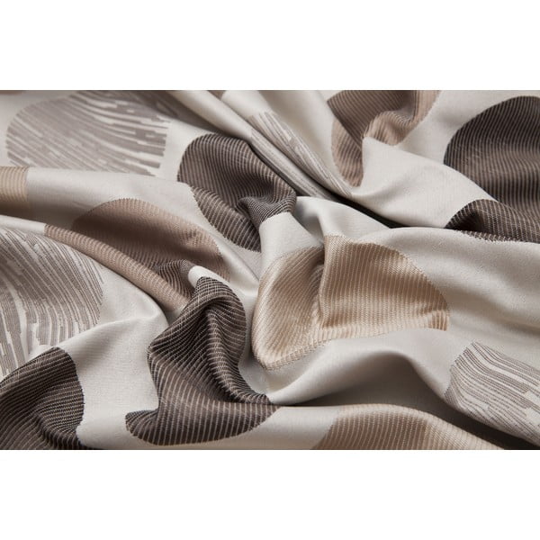Brązowo-beżowa zasłona żakardowa 210x260 cm Cerro – Mendola Fabrics-image-2