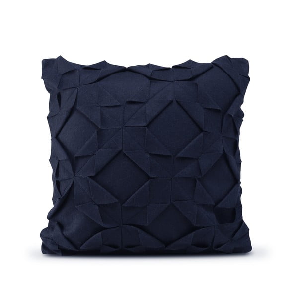 Niebieska wełniana poszewka na poduszkę HF Living Felt Origami, 50x50 cm