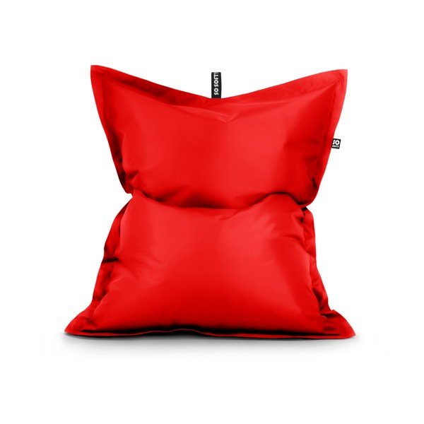 Czerwony worek do siedzenia z imitacji skóry Pad XXL – So Soft?