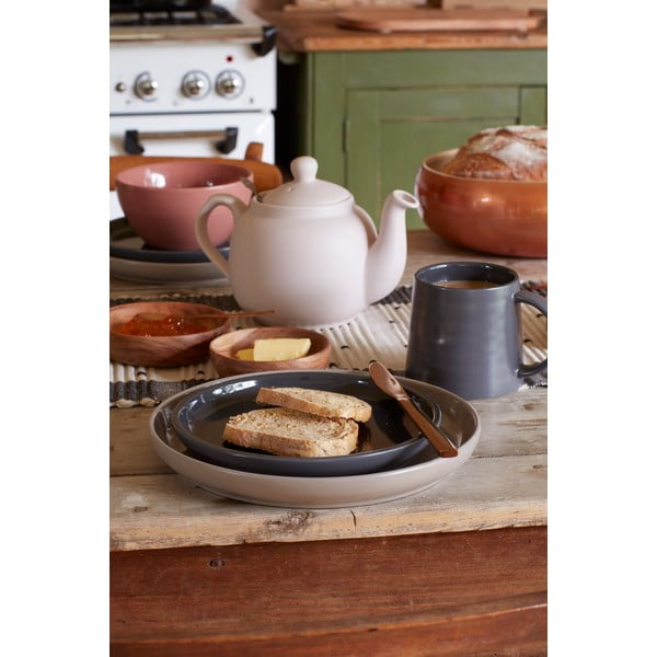 Ciemnoszary talerz ceramiczny Mikasa Serenity, ø 20 cm-image-1