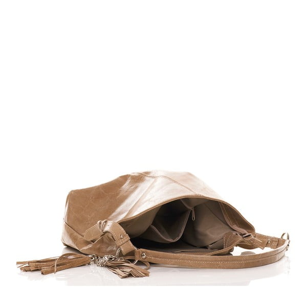 Skórzana torebka Hobo Taupe-image-2