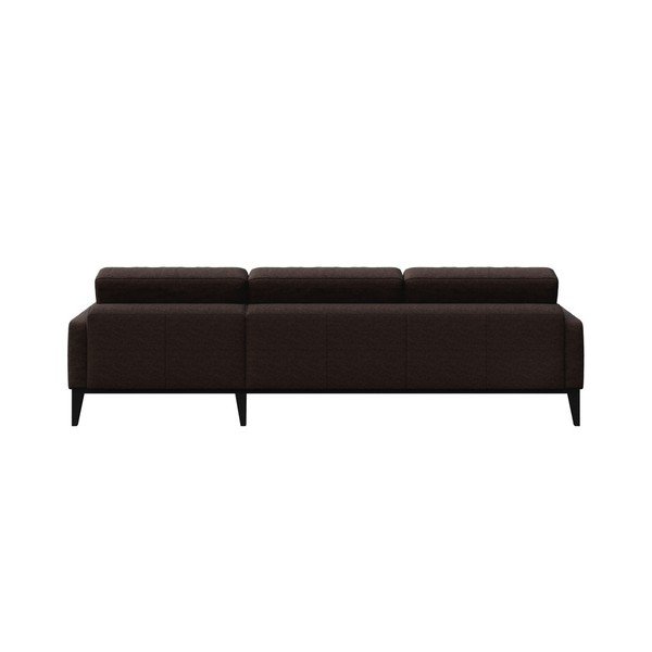Brązowa sofa z szezlongiem po lewej stronie MESONICA Musso Tufted-image-3